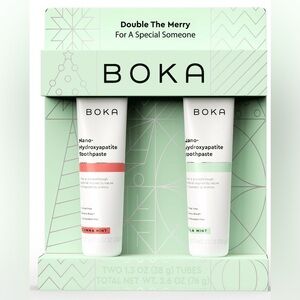 Boka Floride Free Nano-Hydroxyapatite Toothpaste Set - Cinna Mint & Mint